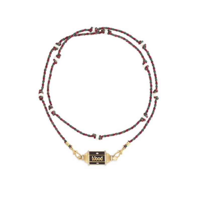 Mystical Tarot Charm Necklace - Boho Pendant(Wood text)