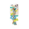 Puppy Multi Chew Rope Ring Toy - Dog Knotted Braided Cotton Teething Play AFP