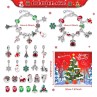 M-24 Christmas Jewelry Advent Calendar - DIY Charm Bracelet Kit with 24 Days of Surprises