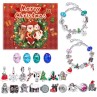 M-08 Christmas Jewelry Advent Calendar - DIY Charm Bracelet Kit with 24 Days of Surprises