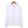3XL White Long Sleeve UV Protection Summer Breathable Knitted Ice Silk Outdoor Sun Protection Clothing - Unisex Thin Sunscreen Shirt