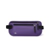 Purple Nylon Travel Waist Pack - Waterproof, RFID Blocking, Lightweight